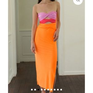 Micas Inspired Color Twist Dress